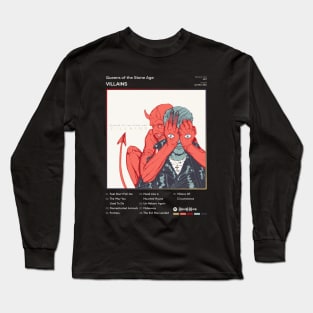 Queens of the Stone Age - Villains Tracklist Album Long Sleeve T-Shirt